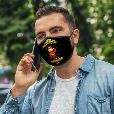Personalized Dog Gift Idea - We Always Respect Firehero For Dog Lovers - Cloth Mask